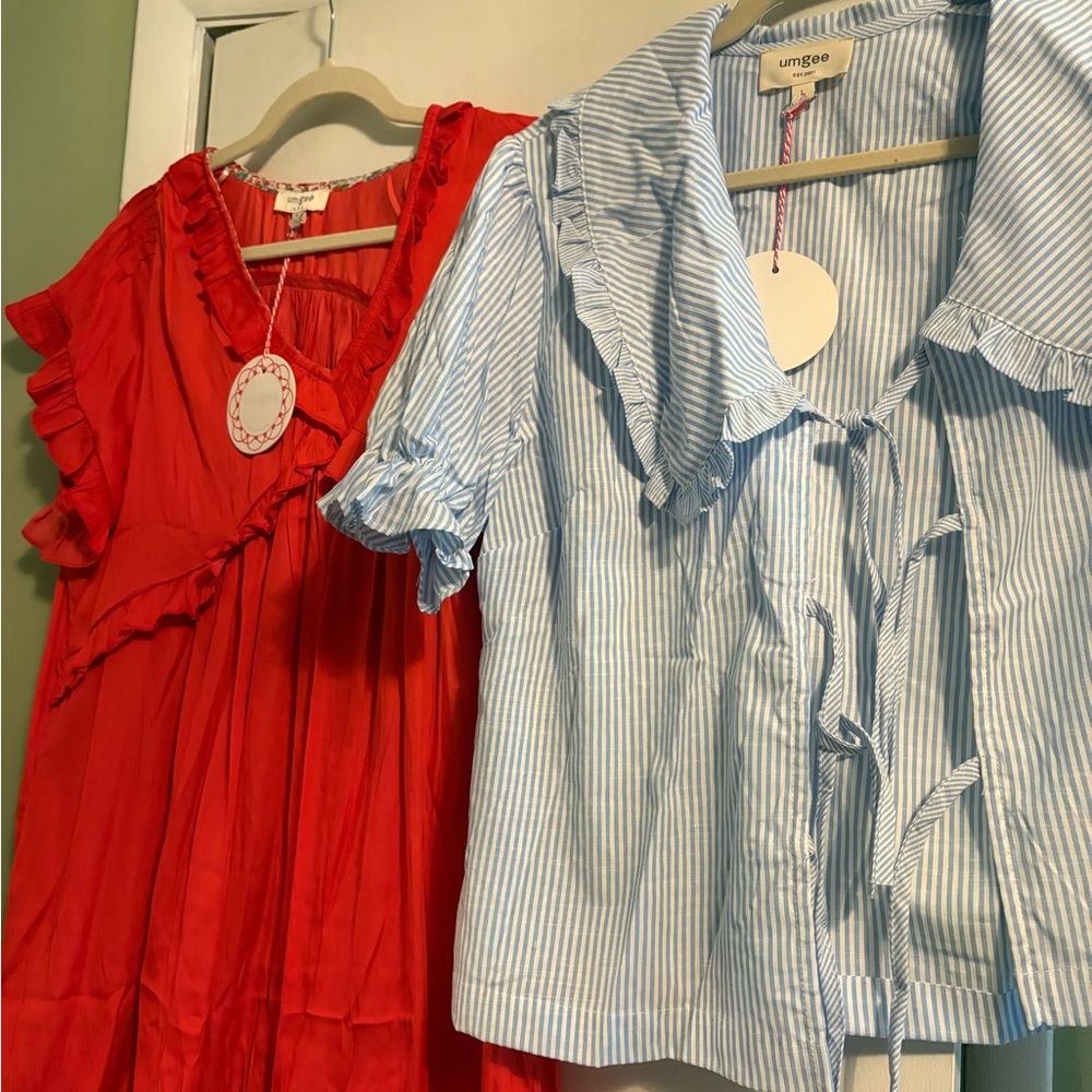 NWT 2 umgee tops 1 size m and other L - Picture 2 of 16